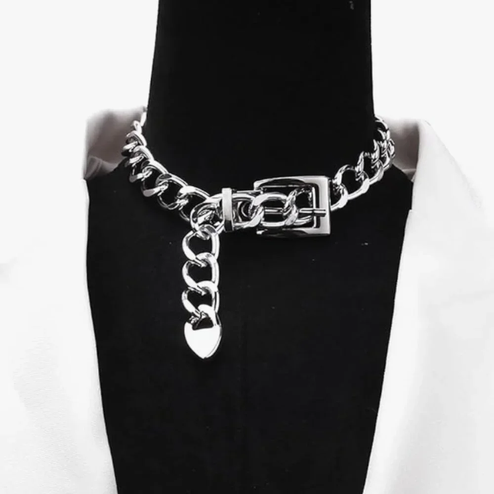 Chain Choker Necklace Chain Belt Necklace
